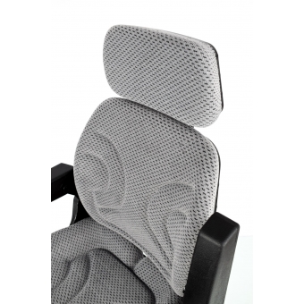 Fotel siedzenie ciągnikowe komfortowe welurowe IDAHO (szare cętki, GREY)